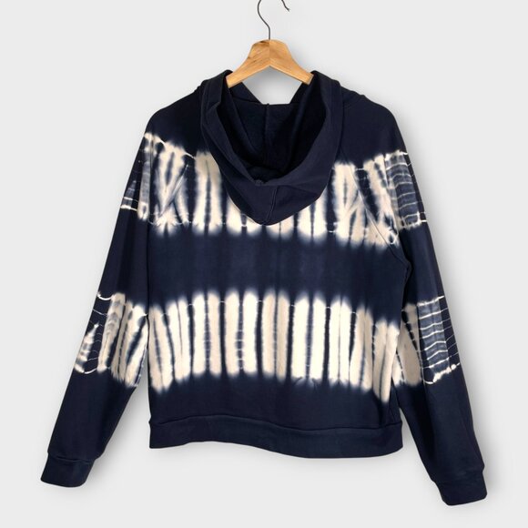 Madewell Tie Dye Hoodie LARGE Blue 100% Cotton Retro - Picture 3 of 9